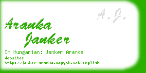 aranka janker business card